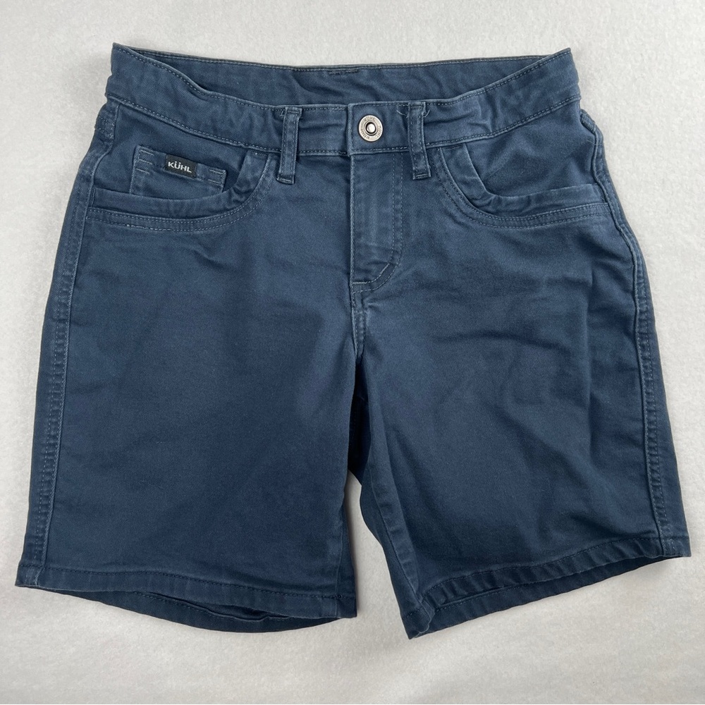 Kuhl Women's Kontour Outdoor Hiking Shorts 7" inseam Navy Blue Odyssey Sz 2 - Picture 2 of 8